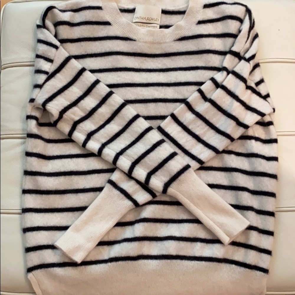 Cynthia Rowley 2-ply cashmere sweater